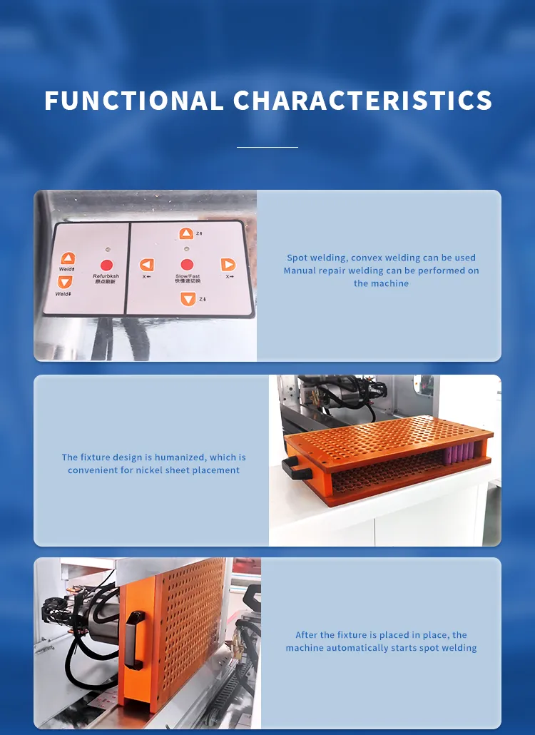 Double-Sided Automatic Spot Welder for Power Battery Packs with Nickel Tab Welding The 5th one