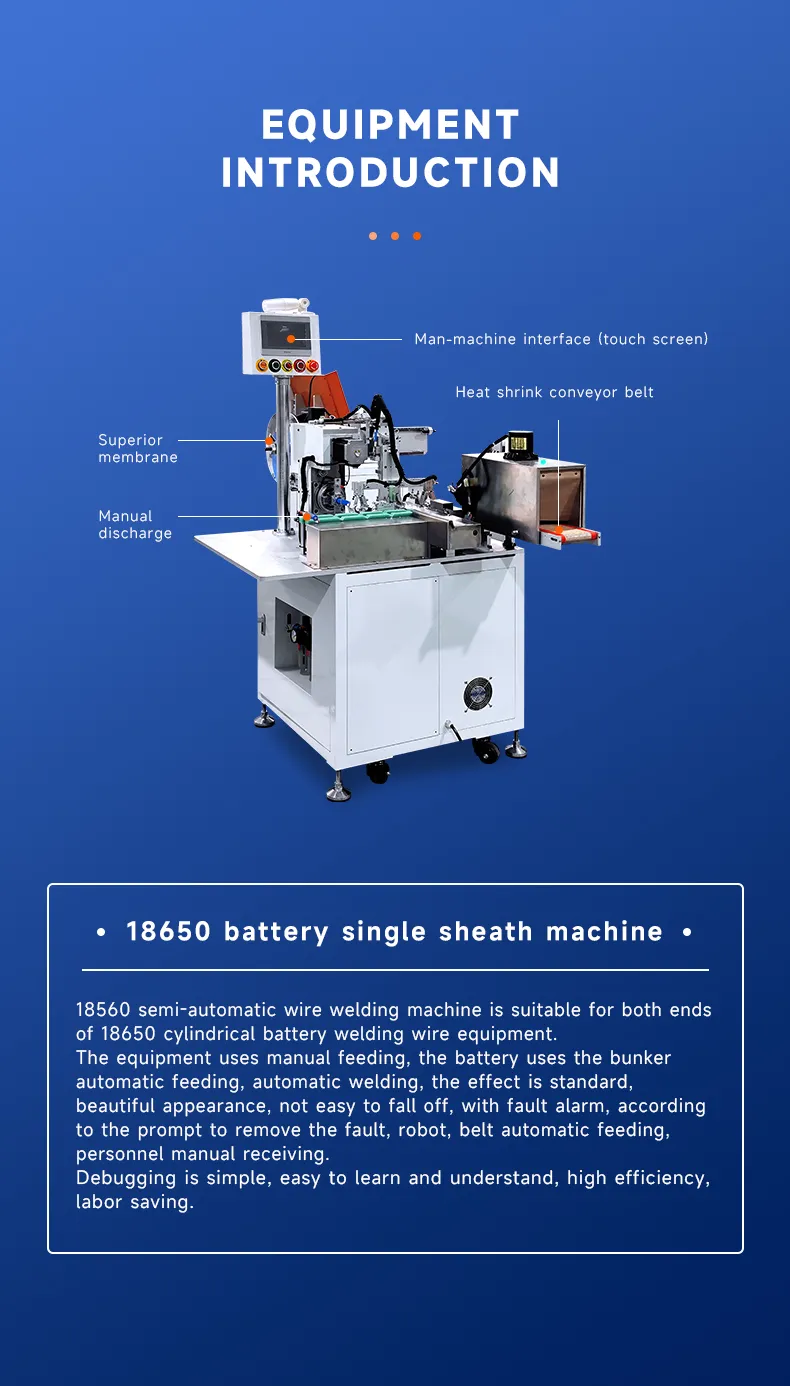 Battery Cell PVC Sleeving Machine for Cells with Protection Boards The 3th one